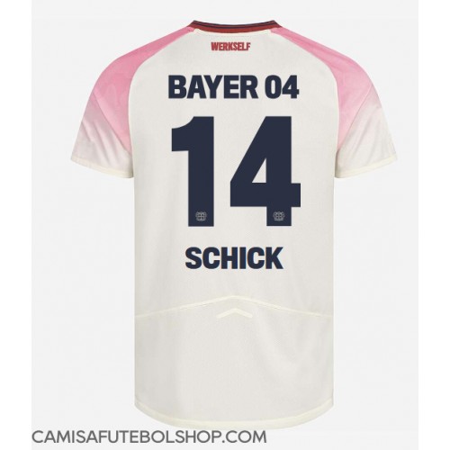 Camisa de time de futebol Bayer Leverkusen Patrik Schick #14 Replicas 2º Equipamento 2025-26 Manga Curta